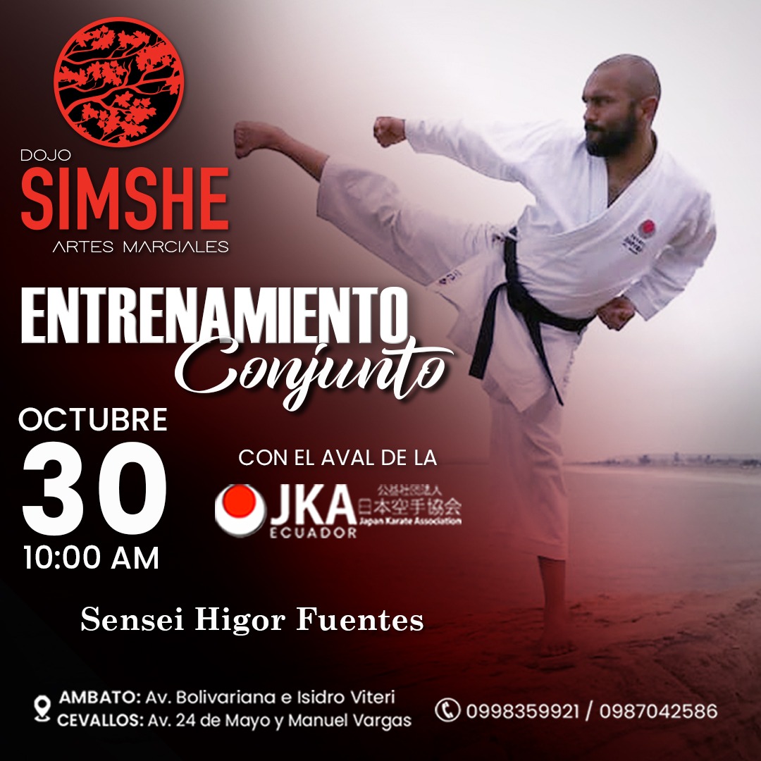 Se realizó el Entranamiento Conjunto al Dojo Simshe